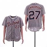 Tigers 27 Jordan Zimmermann Gray Flexbase Jersey Sguo,baseball caps,new era cap wholesale,wholesale hats